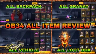 OB34 UPDATE ALL ITEM  FREE FIRE NEW UPDATE OB34 2022