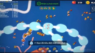 Worms zone.io #302 game Rắn săn mồi - game con giun săn rắn top 1 kịch tính