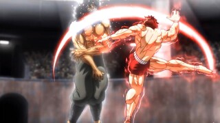 Baki Hanma vs Kaku Shunsei | Full Fight Scene | Eng Dub [4K] | Baki Raitai Tournament