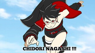 SARADA GUNAKAN CHIDORI NAGASHI ! | menjelang Manga Boruto Blue Vortex 13