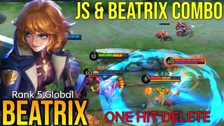 Beatrix One Hit Delete enemy with Johnson Combo Unli Gank - Top Global Beatrix - MLBB