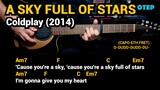 A Sky Full of Stars - Coldplay (2014) Easy Guitar Chords Tutorial with Lyrics