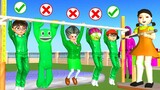 Squid Game (오징어 게임) - Miss T Takes 4 Prank Neighbours on an Unforgettable High Jump Adventure