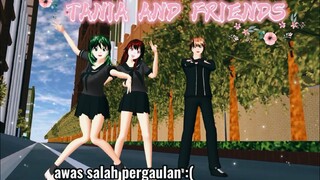 TANIA & FRIENDS DRAMA SAKURA SCHOOL SIMULATOR PART 1 | MUTIA ANIMASI | PEANUT BUTTER