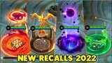 NEW RECALL EFFECTS , ELIMINATION EFFECTS, SPAWN AND NOTIFICATION EFFECTS, NEW EMOTES-MOBILE LEGENDS