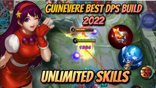 GUINEVERE BEST DPS BUILD 2022 | UNLIMITED SKILLS | TOP GLOBAL | MOBILE LEGENDS