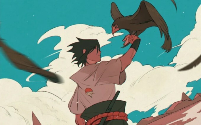 [Sasuke] The Snake of the Creeping Earth is dreaming of flying and finally disappears into the eagle