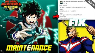 *EPIC NEWS* 😮 MAINTENANCE DETAILS ARE HERE!! (MHA: Strongest Hero)