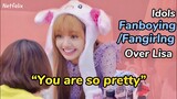 Lisa being admired by everyone (including other idols)