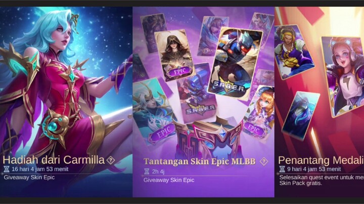 Mobilelegends lagi banyak event skin gratis