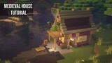 Minecraft small medieval house tutorial
