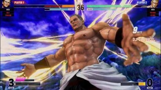 KOF15　ギース　カウンター25Hitレイジングストームコンボ　羅生門はコンボにしにくいか…