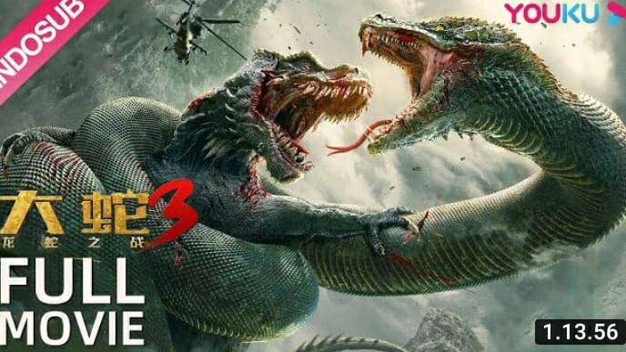 INDO SUB(Snake 3) Monster Prasejarah bangun! Pertarungan Dinosaurus vs Ular