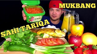 SEMPIO SAMJANG sauce with SAHI FISH MUKBANG | PINOY MUKBANGER