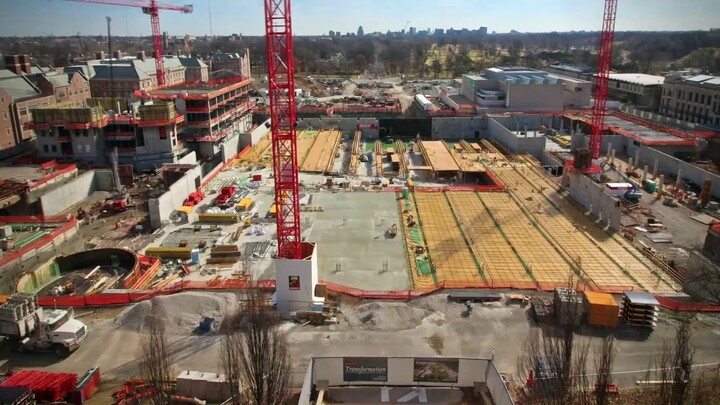 Two Years, One Time-lapse of the East End Construction | Washington University