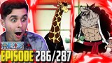 "ITS A BIG OLD ZOO" One Piece Ep. 286,287 Live Reaction!