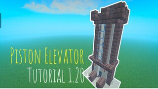 How to make piston elevator in Minecraft