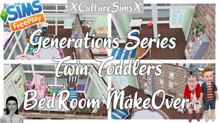 The Sims FreePlay  (Generations) Twin Toddler BedRoom MakeOver | XCultureSimsX