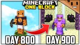I Spent 900 Days in ONE BLOCK Minecraft… Here’s What Happened