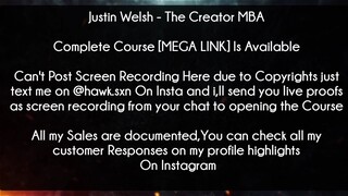 Justin Welsh Course The Creator MBA download