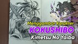 Cara Menggambar Karakter Kokushibo Demon Slayer