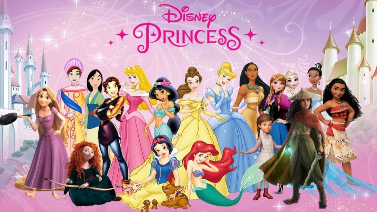 disney princesses all together