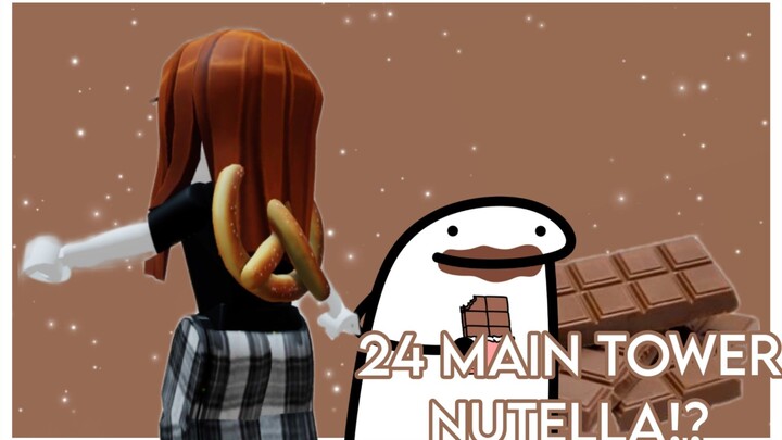 24 JAM MAIN TOWER NUTELLA!?||ROBLOX Indonesian||roblox||Indonesian