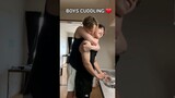 boyfriends cuddle 🥰 adorable and clingy BL ❤️ #gay #couple #bl
