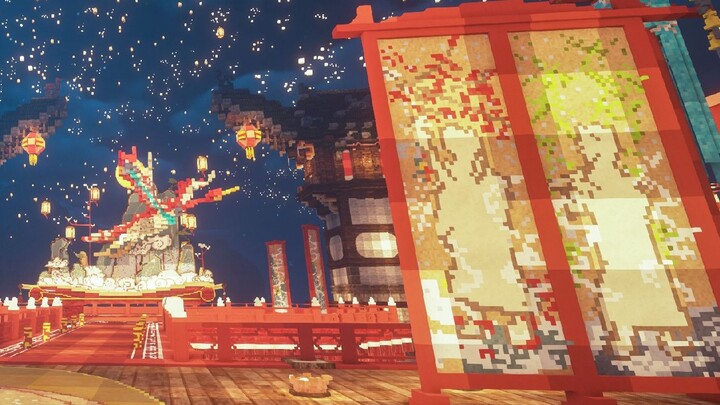 Wow! A Chinese player spent three years playing the Liyue Harbor Lantern Festival! The moonlight is 