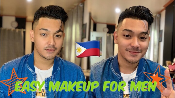 MY EASY EVERYDAY MAKE UP LOOK FOR MEN (NATURAL LOOKING) TUTORIAL 🇵🇭 | TAGALOG