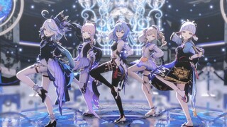 【原神MMD：芙宁娜 x 甘雨 x 神里绫华 x 心海 x 芭芭拉】Queencard