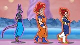 Dragon Ball Super Boys with Evolution  ( Dr Livesey Walking Meme )