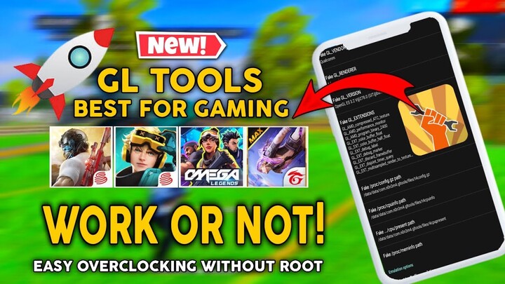 GL Tools No Root! High Graphics! Easy Overclocking Android Device without root Free Fire