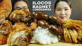 ILOCOS CRISPY BAGNET, BACON BAGNET AT LONGGANISA | MUKBANG PHILIPPINES