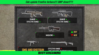 Update Freefire!!! Berita buruk buat kalian user UMP?!!