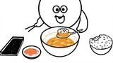 [แอนิเมชัน] ไลฟ์กินอาหารเกาหลีบะหมี่กิมจิ