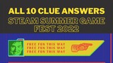All 10 Clue Answers Steam Summer Game Fest 2022