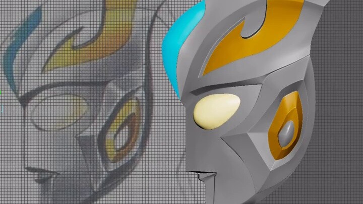 [แก้ไขเอง] SHFiguarts Ultraman Cosmos (ดีไซน์ที่ถูกทิ้งร้างของ Eclipse)