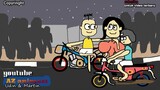 Balap Liar Motor Drag bike - kartun lucu - funny cartoon / udin dan martin