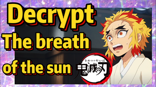 Decrypt The breath of the sun