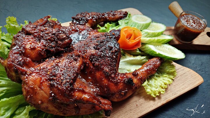 Ayam Bakar Bumbu Kacang❗️Cara Baru Di Godok Dalam Bumbu Kacang❗️