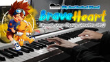 [Big Head Brother] [Piano] Brave Heart - Miyazaki Ayumi (Digimon Adventure OST.)