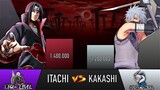 ITACHI VS KAKASHI POWER LEVELS - AnimeScale