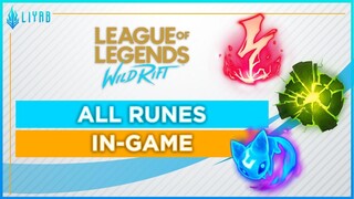 League of Legends: Wild Rift Alpha Test --- ALL RUNES IN GAME (NEWBIE GUIDE)!