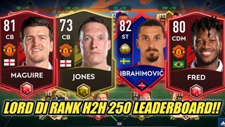 WAKTUNYA UNJUK GIGI!! LORD MEMBERANTAS RANK TINGGI TOP 250 H2H FIFA MOBILE INDONESIA - YUAHPLAY