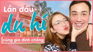 Đầu xuân du hí tới biệt thự chục triệu cùng chồng và gia đình | Hạnh Chee Vlog