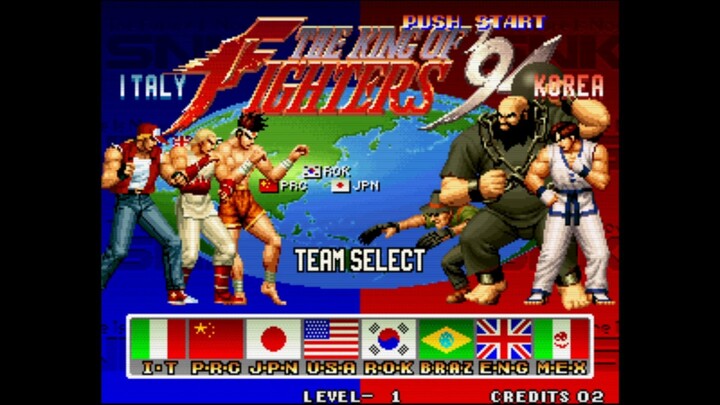 The King of Fighters 94 Team Italy