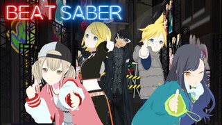 Bring It On - Kagamine Rin Len & Vivid BAD SQUAD With MMD Dance (FullCombo - Expert+) Beat Saber