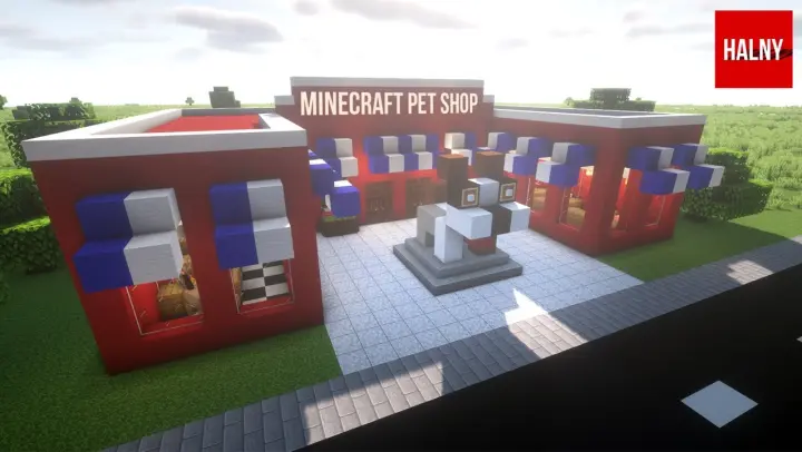 Pet shop in Minecraft 1.18 Tutorial build