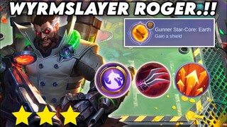 WYRMSLAYER ROGER.!! EARTH STAR CORE FULL BAR SHIELD.!! MAGIC CHESS MOBILE LEGENDS